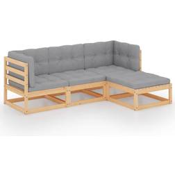 vidaXL 3076574 Lounge-Set, Tisch einschl. 3 Sofas