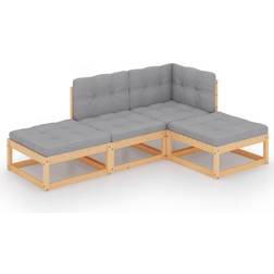 vidaXL 3076524 Lounge-Set, Tisch einschl. 2 Sofas