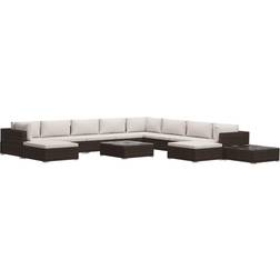 vidaXL 46761 Lounge-Set, 2 Tisch einschl. 8 Sofas