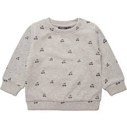 Petit by Sofie Schnoor Metine Cherry Sweatshirt - Grey Melange (P213625)