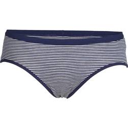 Icebreaker Siren Hipkini Brief - Royal Navy/Snow Stripe