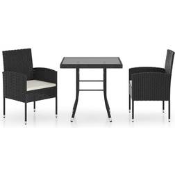 vidaXL 3059410 Set da pranzo per patio, 1 Tavolo incluso 2 Sedie