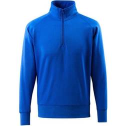 Mascot Crossover Sweatshirt with Half Zip - Royal