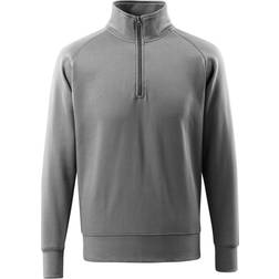 Mascot Crossover Sweatshirt with Half Zip - Anthracite