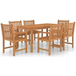 vidaXL 3059940 Set da pranzo per patio, 1 Tavolo incluso 6 Sedie