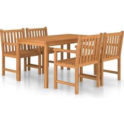 vidaXL 3059931 Patio Dining Set, 1 Table incl. 4 Chairs