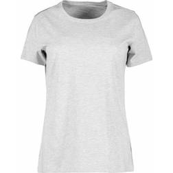 ID Organic O-neck Ladies Tee - Light Grey Melange