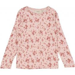 Wheat Wool T-Shirt LS - Rose Flowers (2153e-780-2475)