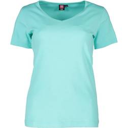 ID Ladies Interlock V-Neck T-Shirt - Mint