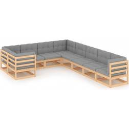 vidaXL 3077034 Lounge-Set, Tisch einschl. 9 Sofas