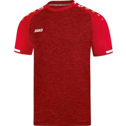 JAKO Prestige Short Sleeve Jersey Men - Sport Red Melange/White