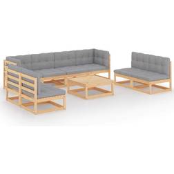 vidaXL 3076484 Loungesæt, 1 borde inkl. 8 sofaer