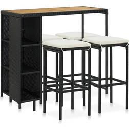 vidaXL 3064916 Set da Bar all'Aperto, 1 Tavolo incluso 4 Sedie