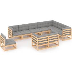 vidaXL 3076864 Loungesæt, borde inkl. 10 sofaer