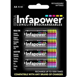 Infapower AA 2500mAh Compatible 4-pack