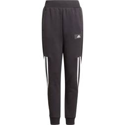 adidas Boy's Future Icons 3-stripes Tapered Leg Joggers - Black/White (GT9433)