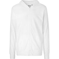 Neutral O62301 Jersey Zip Hoodie Unisex - White