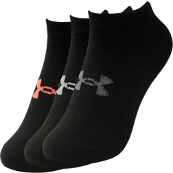 Under Armour Women's Essentials No Show 6-pack - Black/Cerise