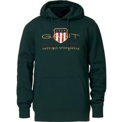 Gant Archive Shield Hoodie - Tartan Green