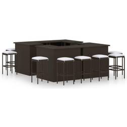 vidaXL 3064928 Bargruppe, 4 Tisch einschl. 12 Stühle