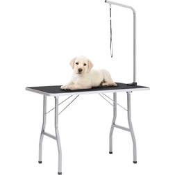 vidaXL Table de Toilettage Réglable Pour Chiens avec 1 Boucle