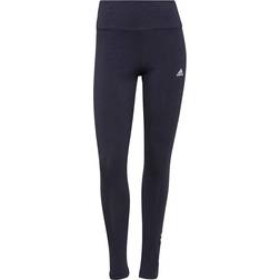 Adidas Essentials High-Waisted Logo Leggings - Azul Marino Blanco Mujer