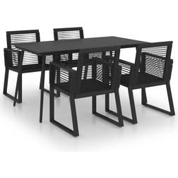 vidaXL 3060215 Juego de comedor de patio, 1 Mesa incl. 4 Sillas