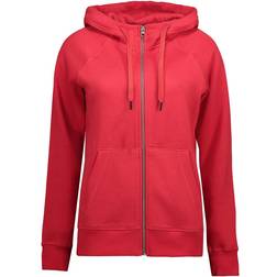 ID Core Full Zip Ladies Hoodie - Red