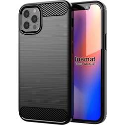 Insmat Carbon And Steel Style Back Cover for iPhone 12/12 Pro