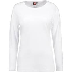 ID Ladies Interlock Long Sleeved T-shirt - White