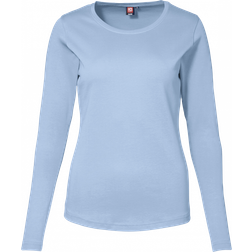 ID Ladies Interlock Long Sleeved T-shirt - Light Blue