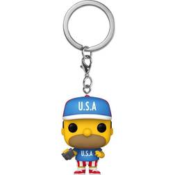 Funko The Simpsons USA Homer Pop Keychain