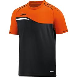 JAKO Competition 2.0 T-shirt Men - Black/Neon Orange