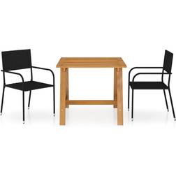 vidaXL 3068720 Ensemble repas de patio, 1 Table incluse 2 Chaises