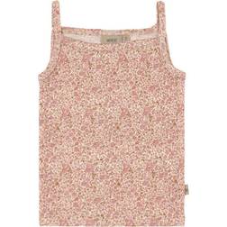 Wheat Girl's Wool Singlet - Ivory Flowers (9002e-780-9056)