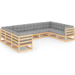 vidaXL 3077318 Loungesæt, borde inkl. 9 sofaer