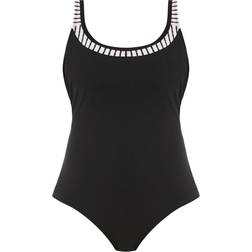 Fantasie San Remo Scoop Back Swimsuit - Black/White