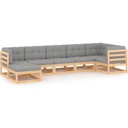 vidaXL 3076744 Lounge-Set, Tisch einschl. 6 Sofas