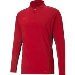 Puma teamCUP Training 1/4 Zip Top Men - Chili Pepper/Cordovan/Red Blast