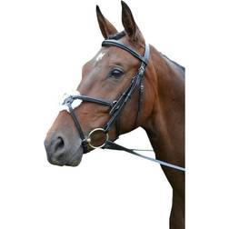 Hy Equestrian Mexican Bridle with Rubber Grip Reins