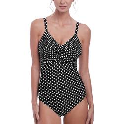 Fantasie Santa Monica Twist Front Swimsuit - Black/White