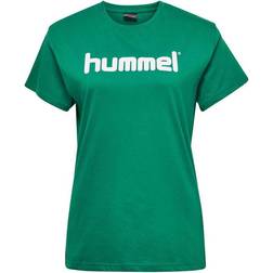 Hummel Go Cotton Logo T-shirt Woman S/S - Evergreen