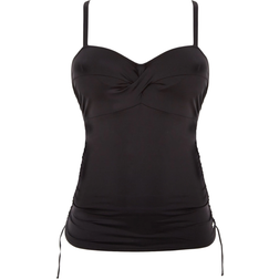 Fantasie Versailles Twist Front Tankini Top - Black