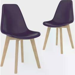 vidaXL - Kitchen Chair 83cm 2pcs