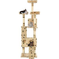 vidaXL 170615 Cat Tree with Claw Player in Sisal