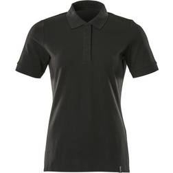 Mascot Women's Crossover Polo Shirt - Deep Black