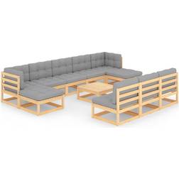 vidaXL 3077149 Loungesett, 1 Bord inkl. 8 Soffor