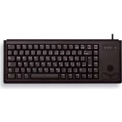 Cherry Wired Compact Trackball Keyboard QWERTY Black