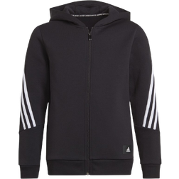 adidas Boy's Future Icons 3-stripes Full Zip Hoodie - Black/White (GT9434)