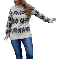 Charm Icelandic sweater - White